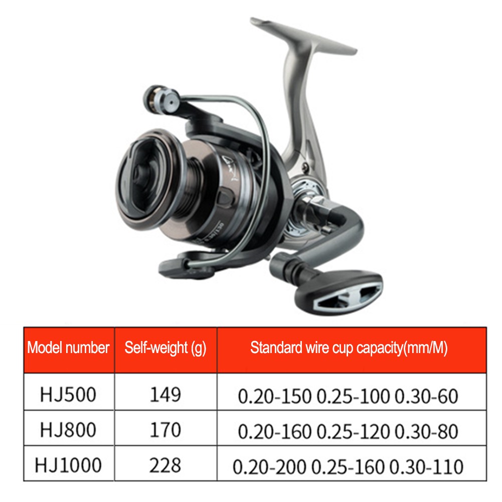 Exceptionally Lightweight Fishing Reel 500 800 1000 with Metal Components - Picture 1 of 26
