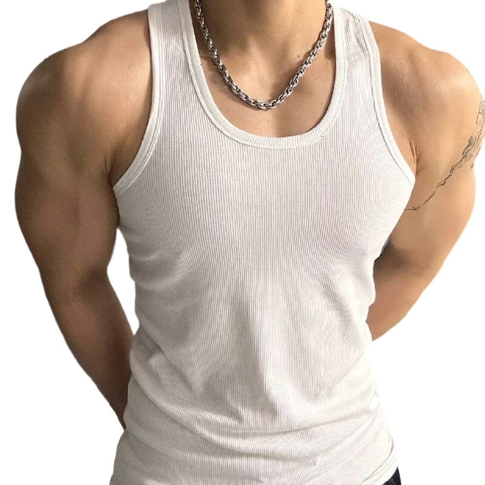 Herren ärmelloses Tank Top für Fitnessstudio elastisch solide Weste für Muske - Picture 13 of 28