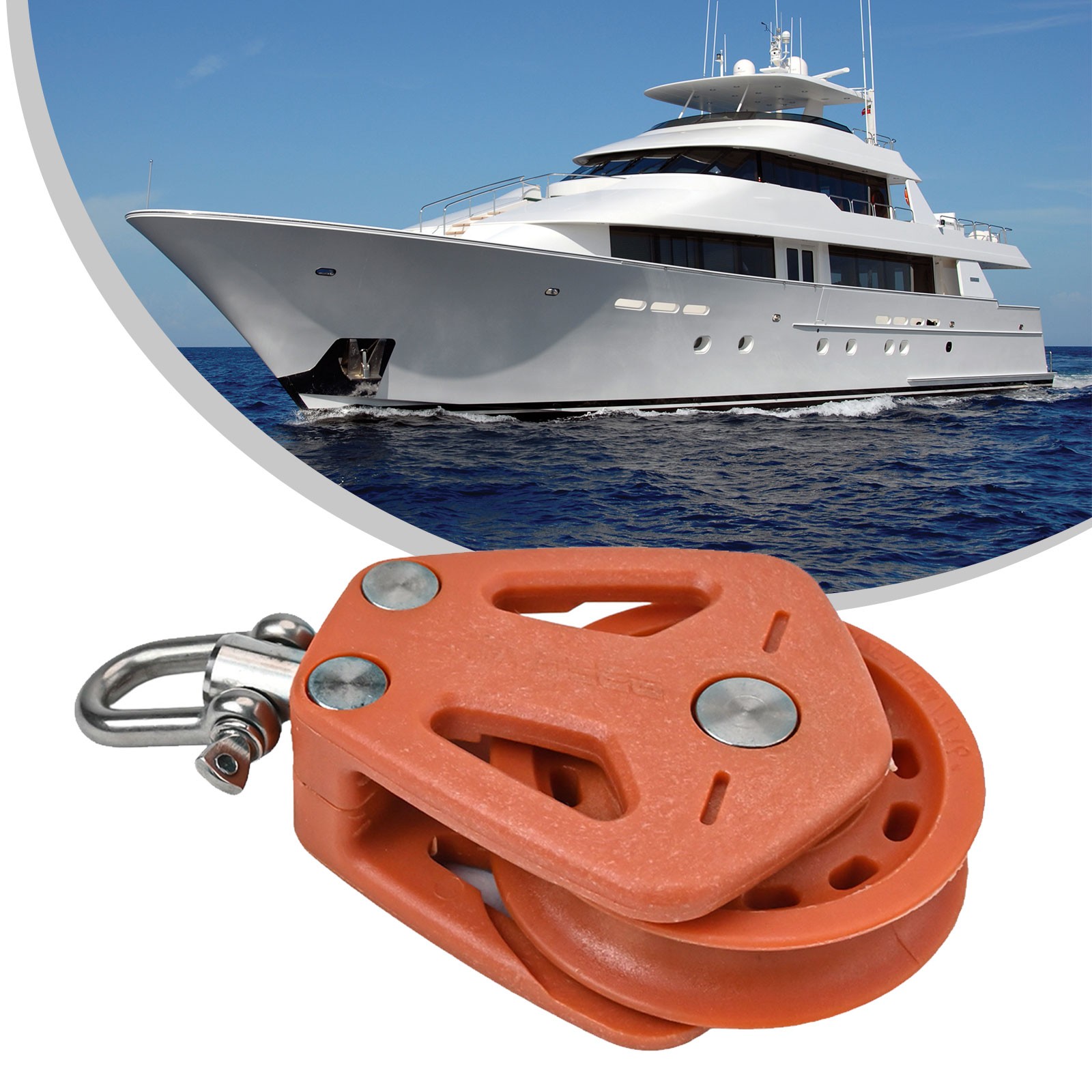 Drehrollenblock vendre für Segelboot Takelage maximal 10 mm Schnur kompatibel