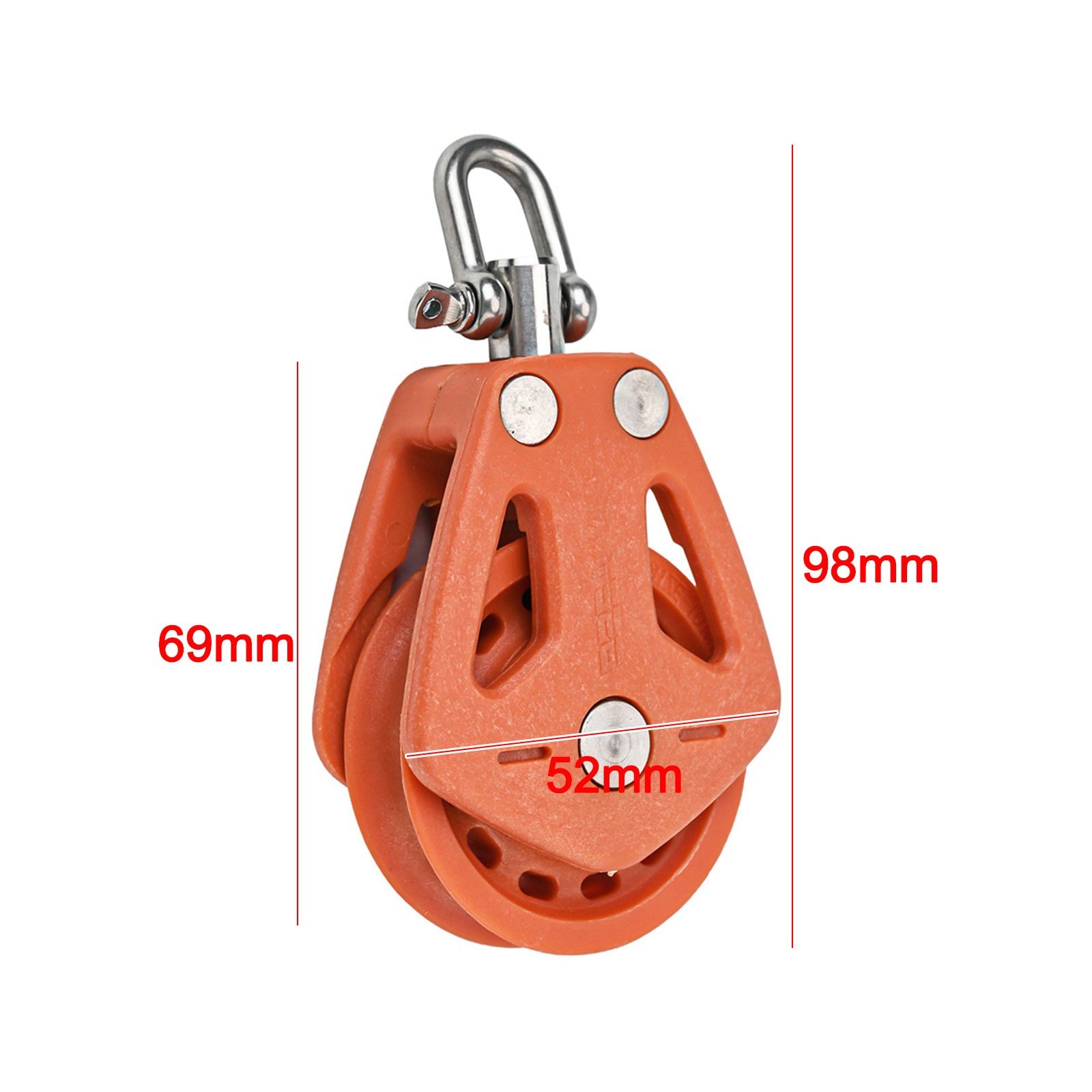 Für Segelboot Zubehör Robuster rotierender Nylon Flaschenzug officiel Block für Effizi
