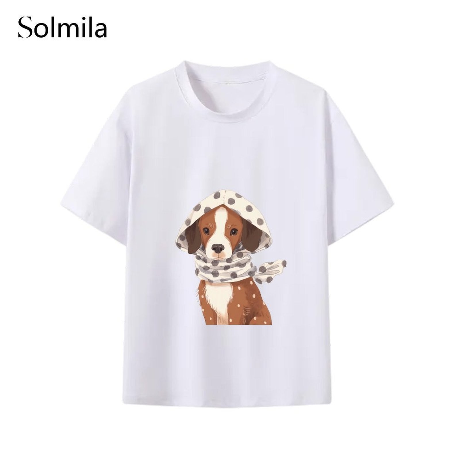 Dog Graphic Print Shirt Casual Daily Style Round Neck Style Short Sleeve Design - Picture 15 of 16