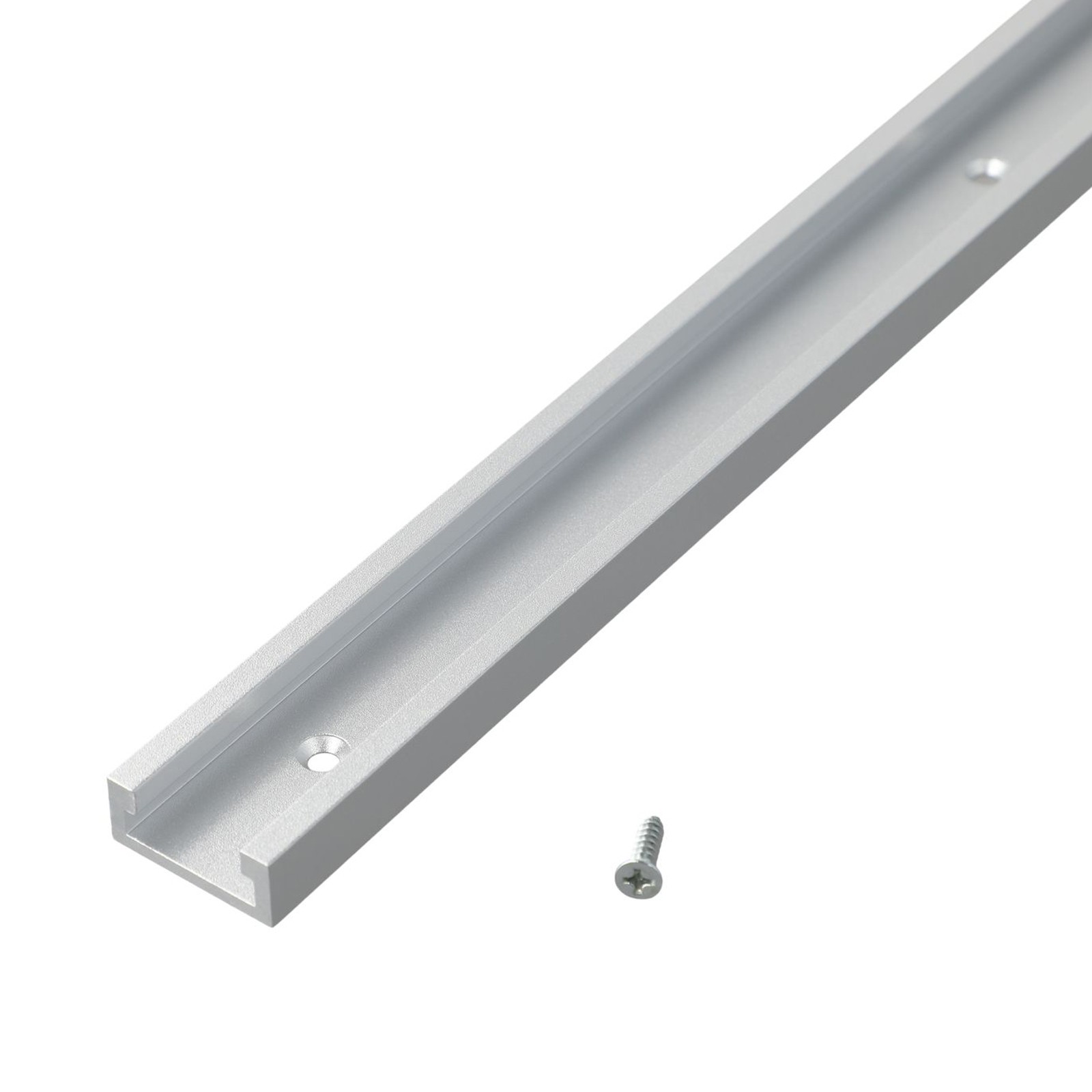Pista en T de aleación de aluminio cómoda y resistente para banco de carpintería plateado - Imagen 31 de 31