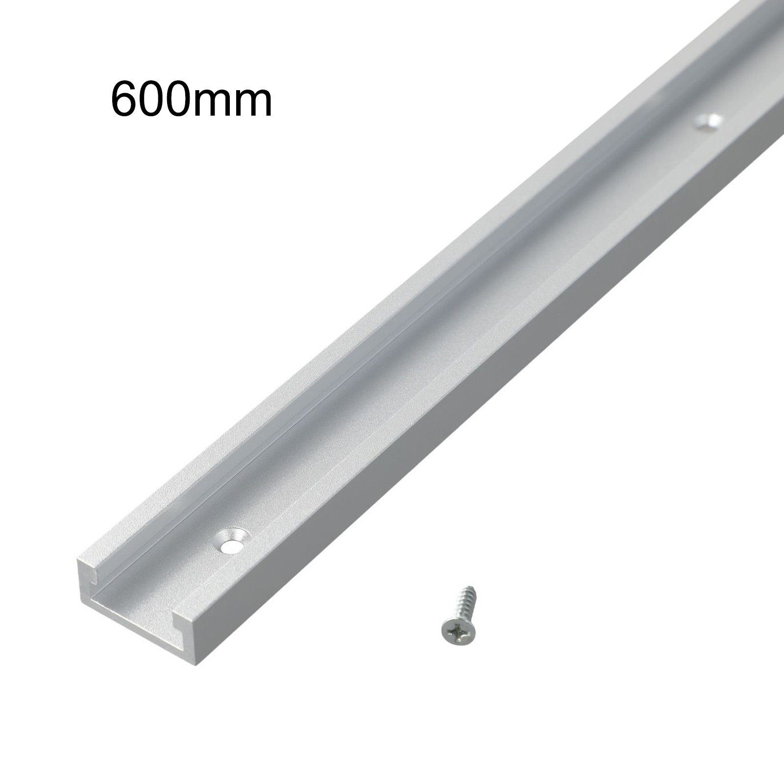 Pista en T de aleación de aluminio cómoda y resistente para banco de carpintería plateado - Imagen 25 de 31