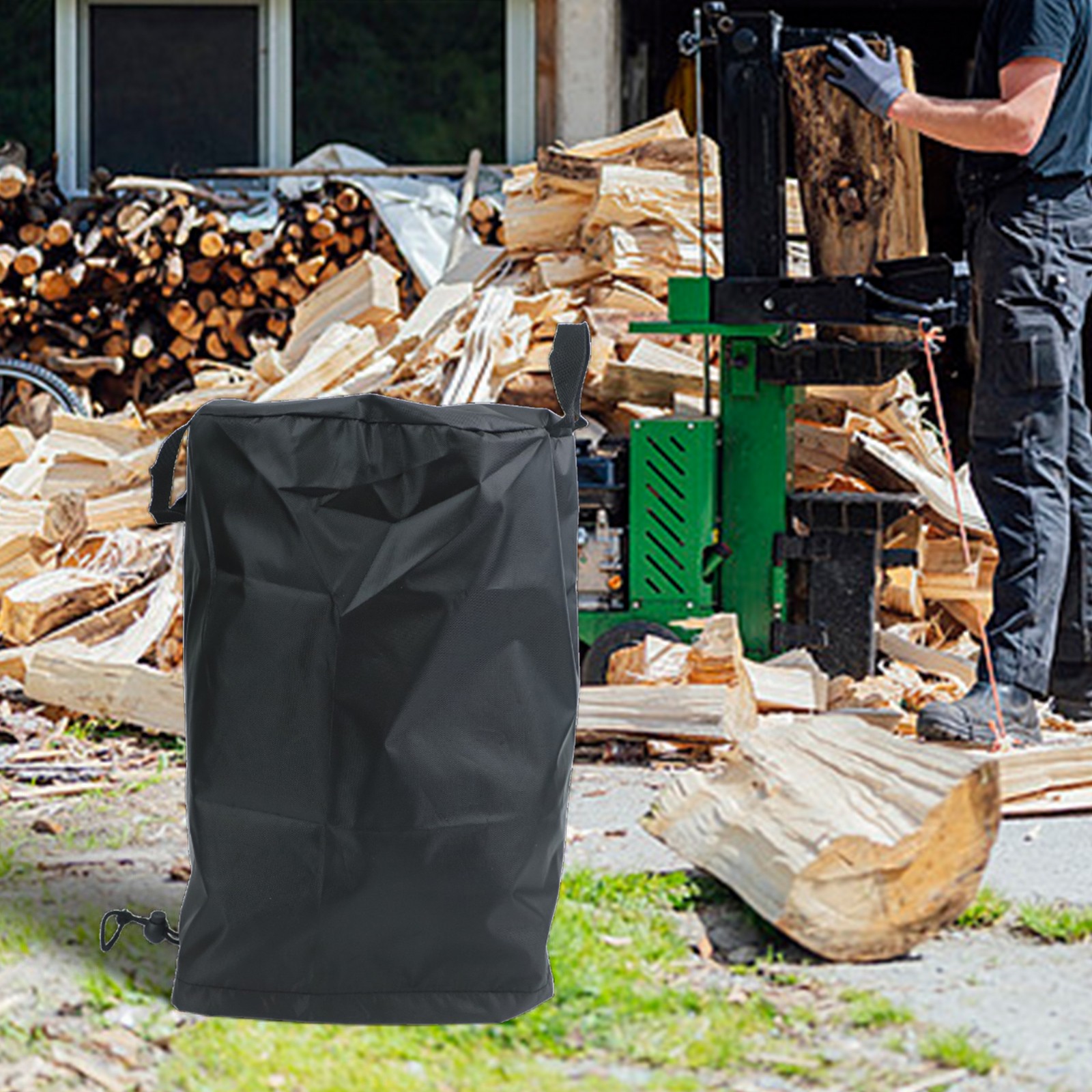 Heavy Duty Black Cover for Manual For Wood Separator Secure Drawstring - Picture 18 of 24