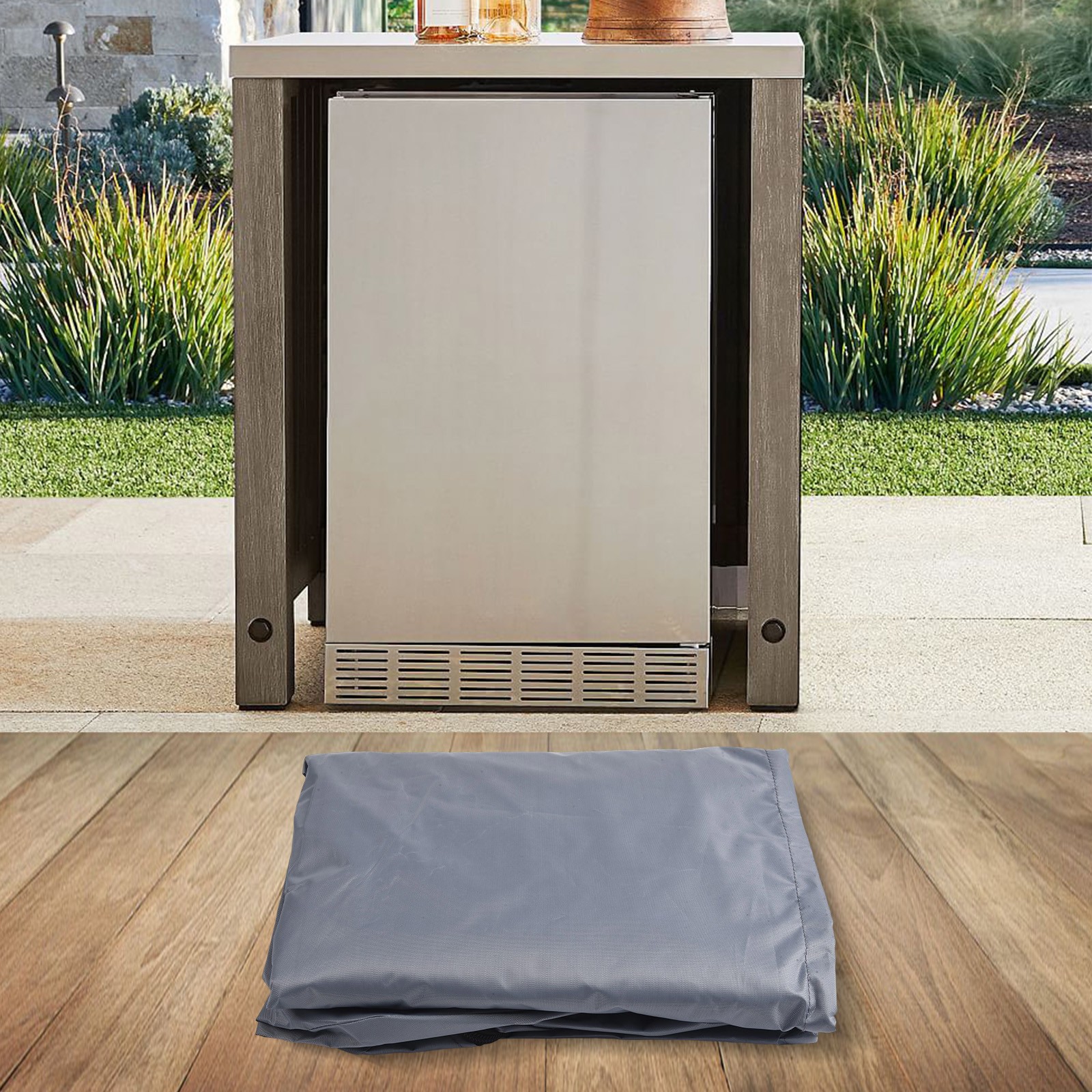 Convenient Access Outdoor Chest Freezer Cover with Double Opening Design