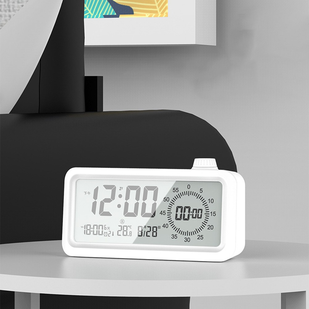 Children's Alarm Clock with Temperature Display and Night Light Options