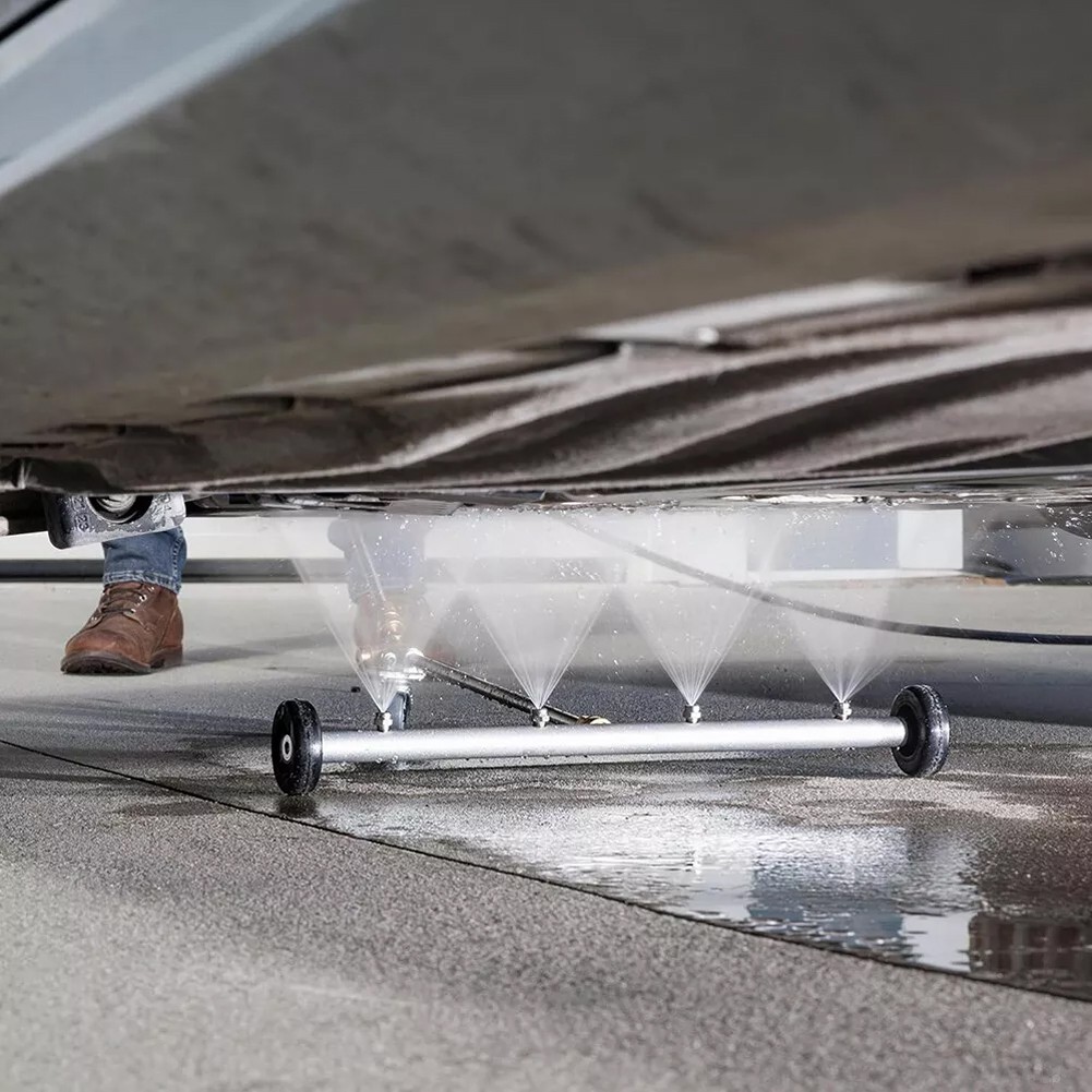 Unterbau-Hochdruckreiniger Set – 40,6 Cm Wasserbesen, 4000 PSI, Mit Stangen, Handschuh & 5 Düsen Für Auto & Terrasse