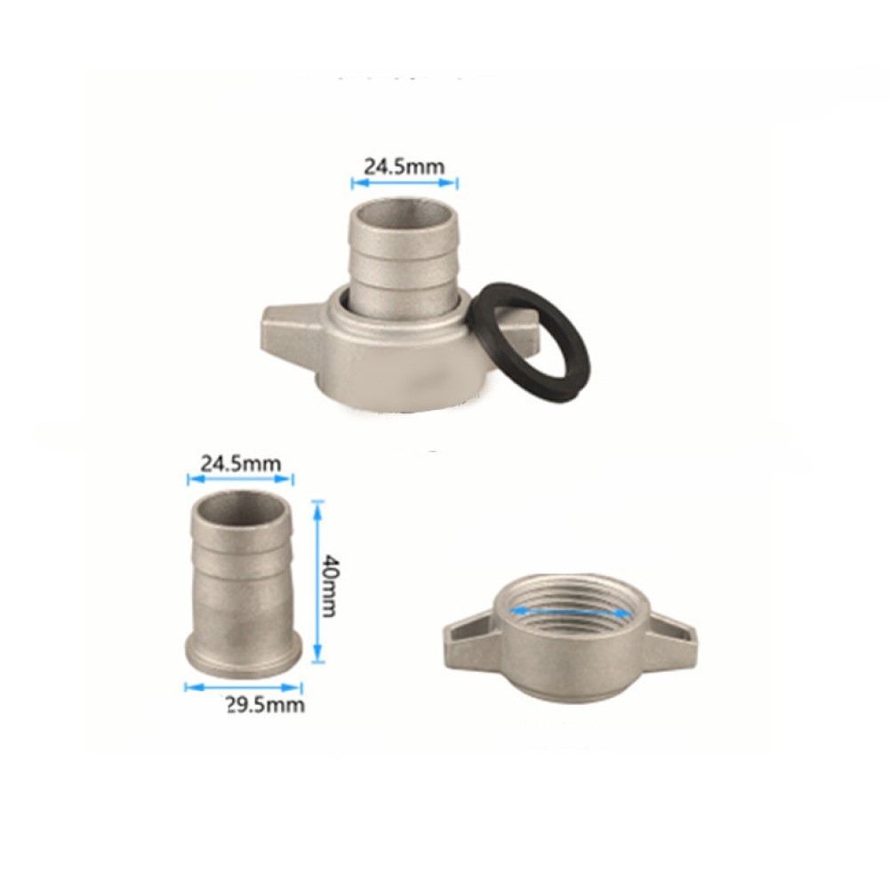 Aluminum Water Pump Fitting with Secure Rubber Gasket for 1 2 3 Inches