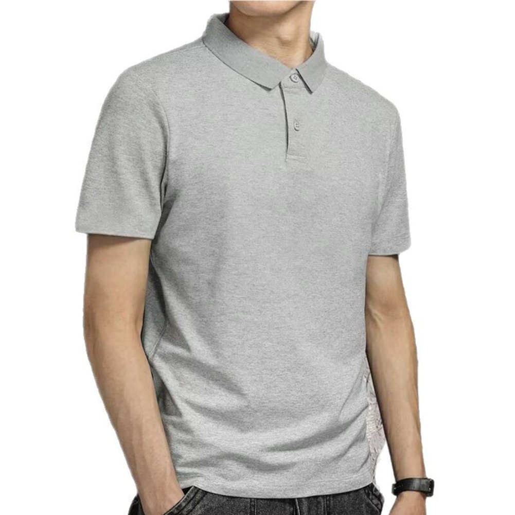 Revers Kurzarm T-Shirts für Herren in Unifarben geeignet für Business - Picture 15 of 24