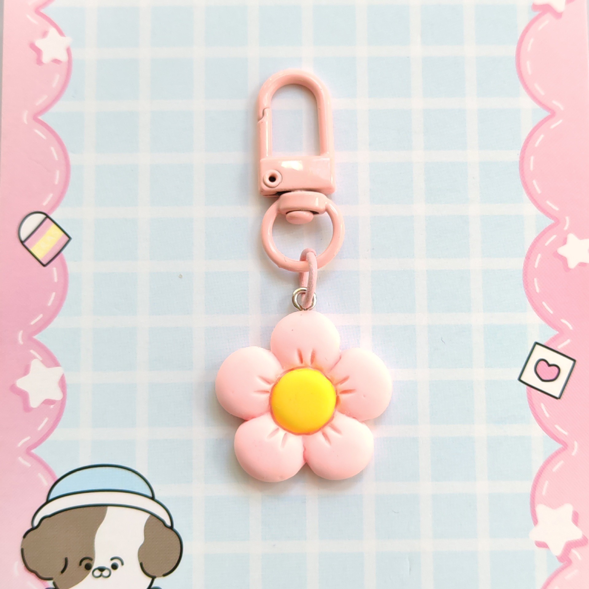 Cute Fivepetaled Flower Resin Keychain for Easy Carry and Bag Decoration - Picture 14 of 18