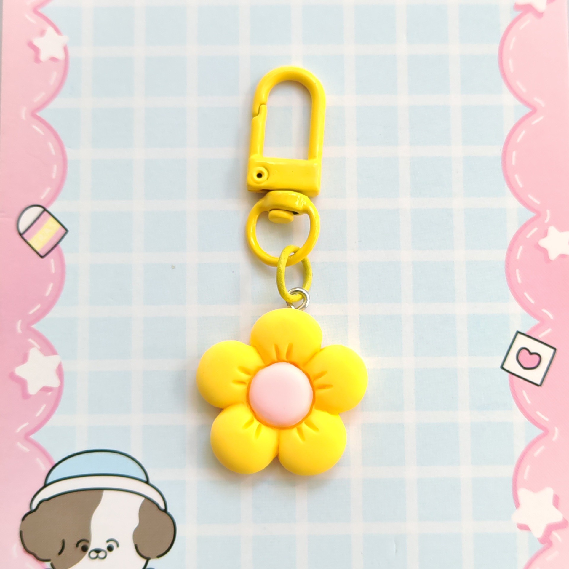 Cute Fivepetaled Flower Resin Keychain for Easy Carry and Bag Decoration - Picture 16 of 18