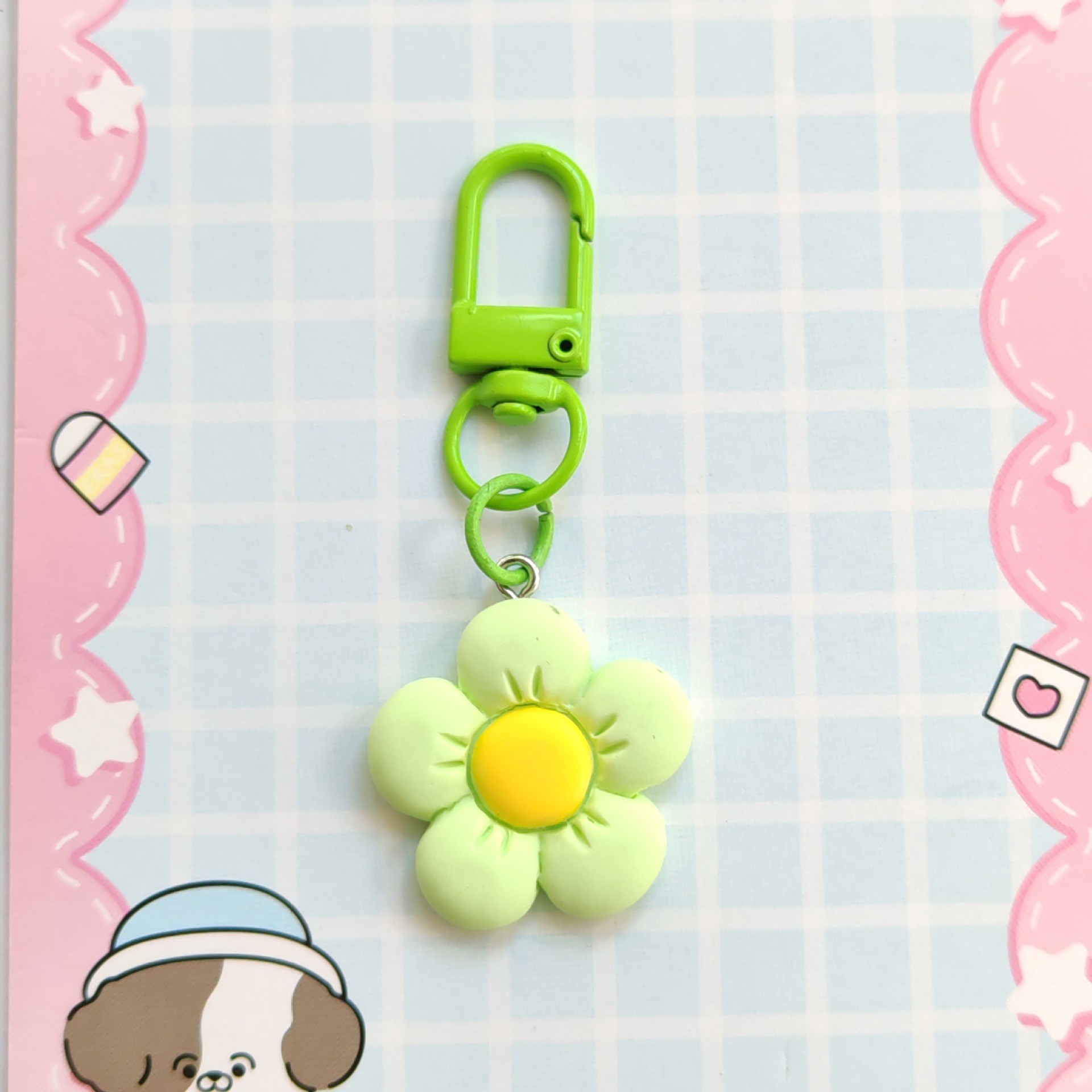 Cute Fivepetaled Flower Resin Keychain for Easy Carry and Bag Decoration - Picture 17 of 18