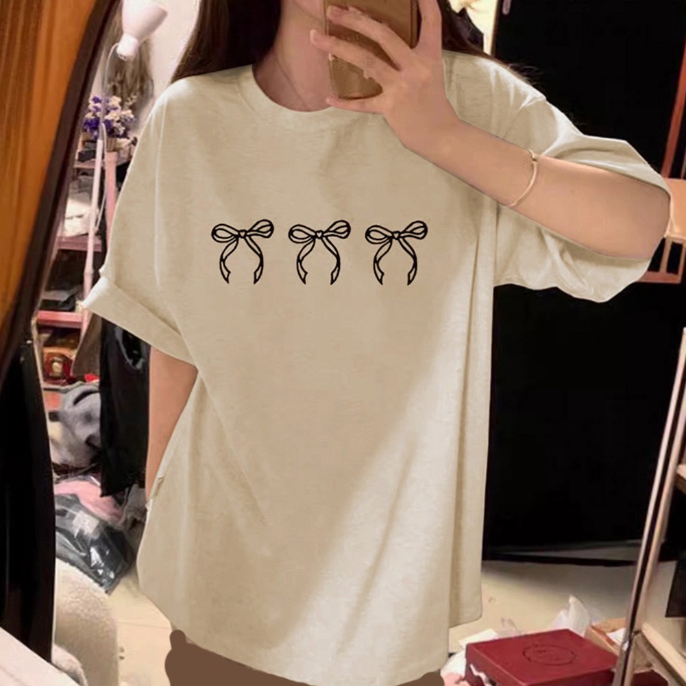 Women Butterfly Print T Shirt Casual Style Regular Length Short Sleeve - Picture 13 of 22