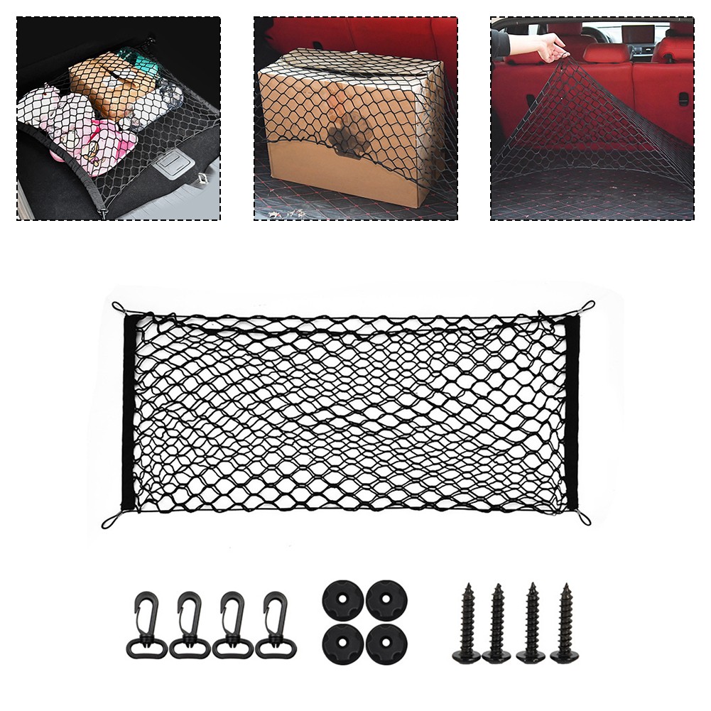 Trunk Net Bag for Car Storage Organizer Fits For Jietu Tanke 110x40 cm - Picture 5 of 11