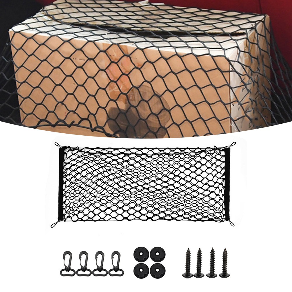 Trunk Net Bag for Car Storage Organizer Fits For Jietu Tanke 110x40 cm - Picture 3 of 11