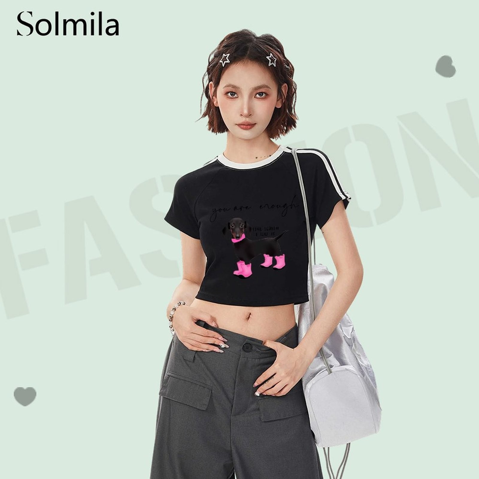 Casual Women's Top Korean Style T Shirt Daily Fashion Stylish Sleeve Style - Picture 7 of 11