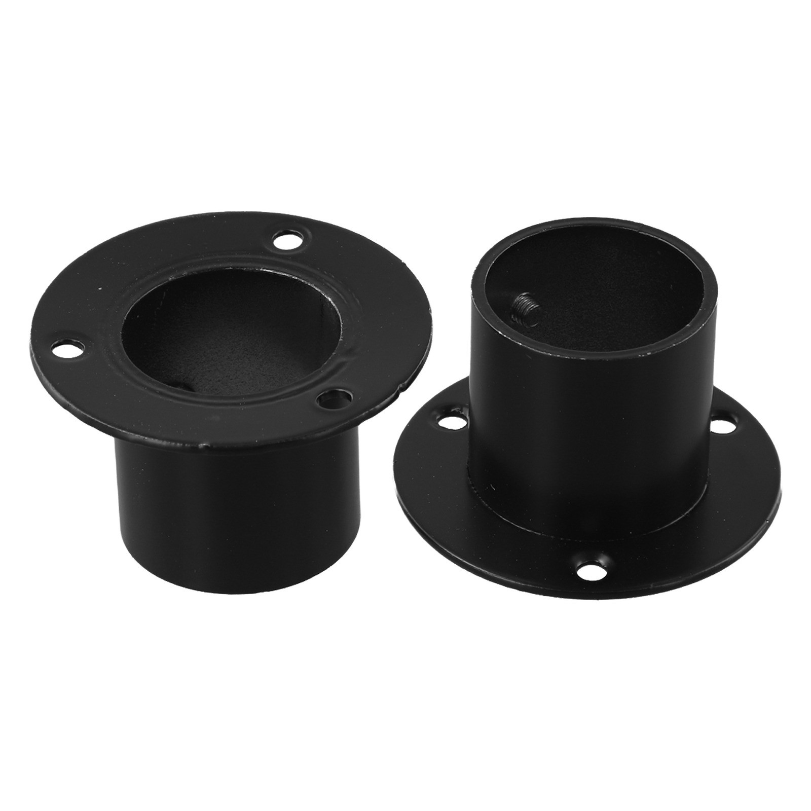 Heavy Duty Stainless Steel Wardrobe Bracket with Flange Set of 2 (Black) - Picture 66 of 67