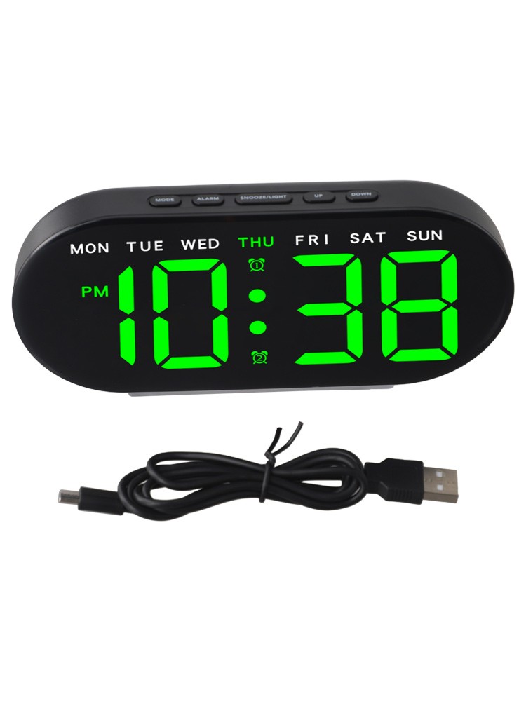 User Friendly Multifunctional Alarm Clock with Clear LED Temperature Readout