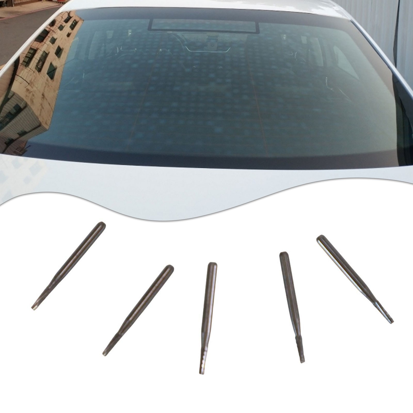 1 Mm Windschutzscheiben-Glasbohrer – Spezialbohrer Für Autoglas-Reparatur, Konisches Design
