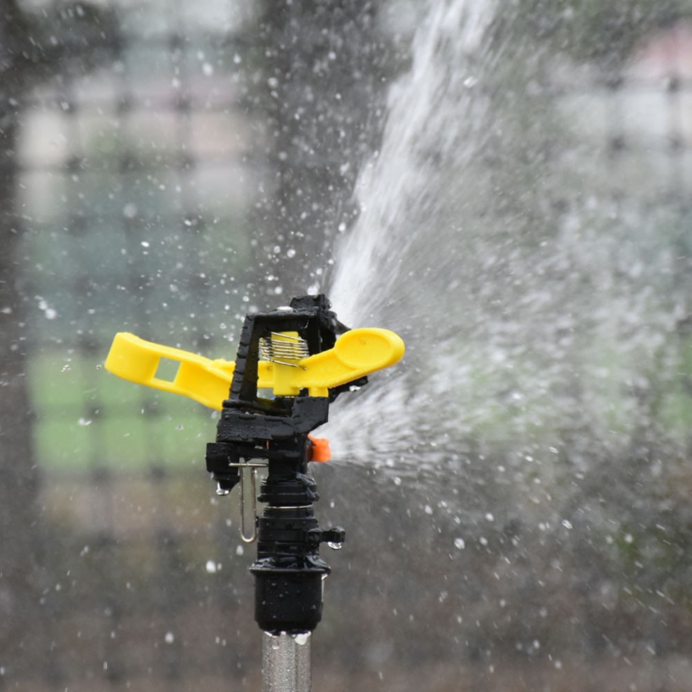 Metal Rotating Sprinkler Head for Lawn Garden 360 Degree Coverage Tool