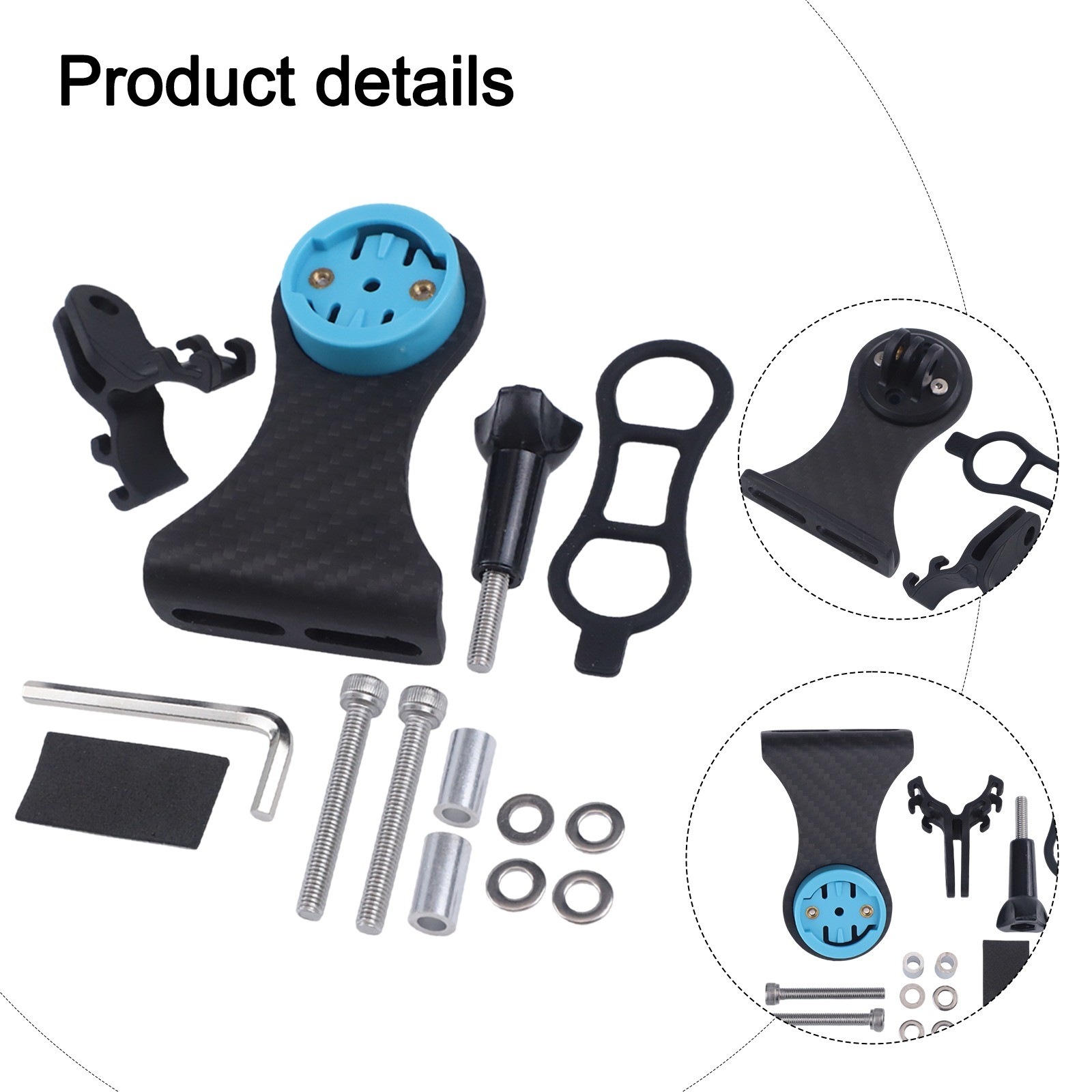 Soporte para Gopro/Forgarmin Alta Resistencia Ligero Cronómetro Soporte Nuevo - Imagen 40 de 58