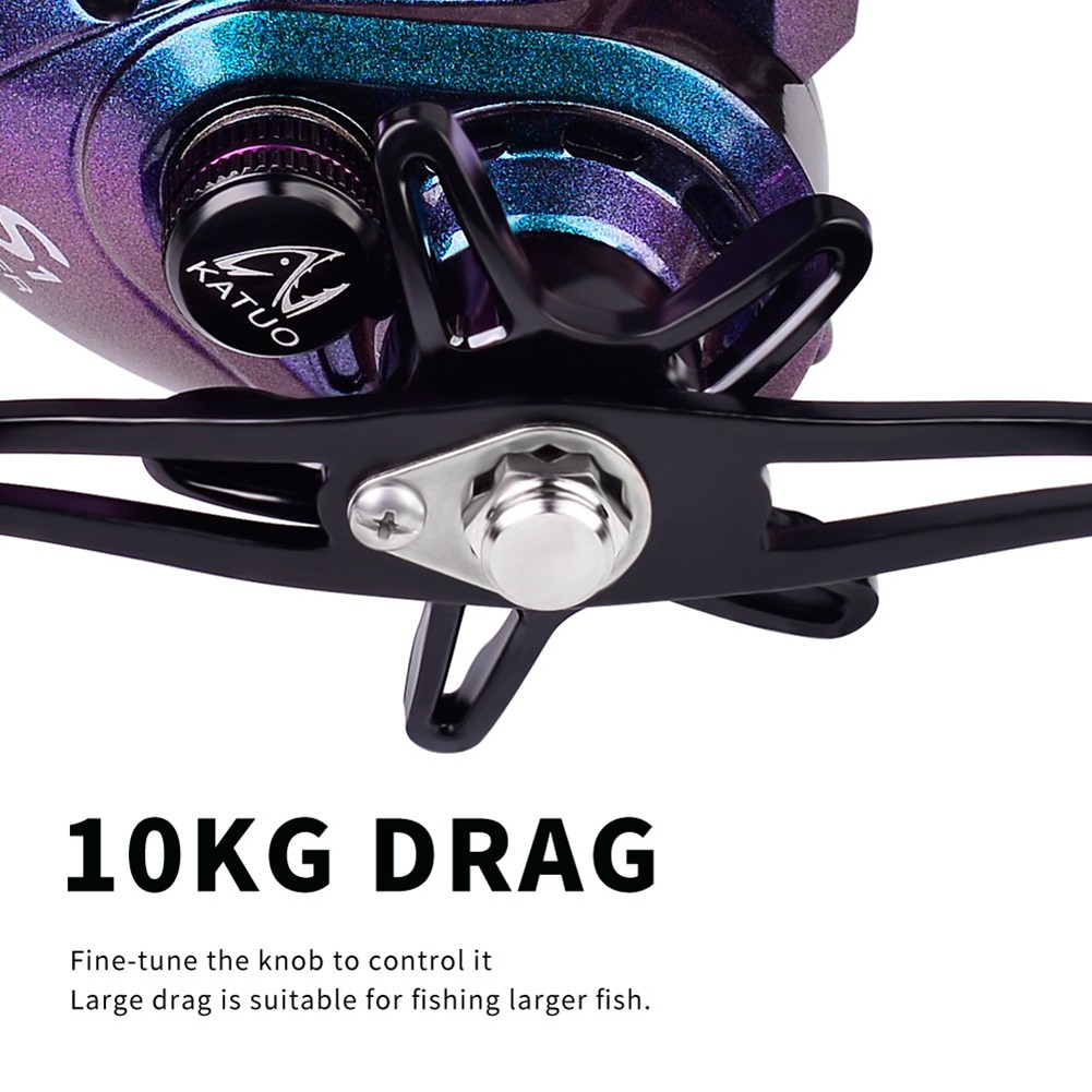 DW139 Mulinello da Pesca con Cuscinetti 4+1BB 7 2 1 Rapporto Ingranaggi per Fusi - Picture 10 of 14