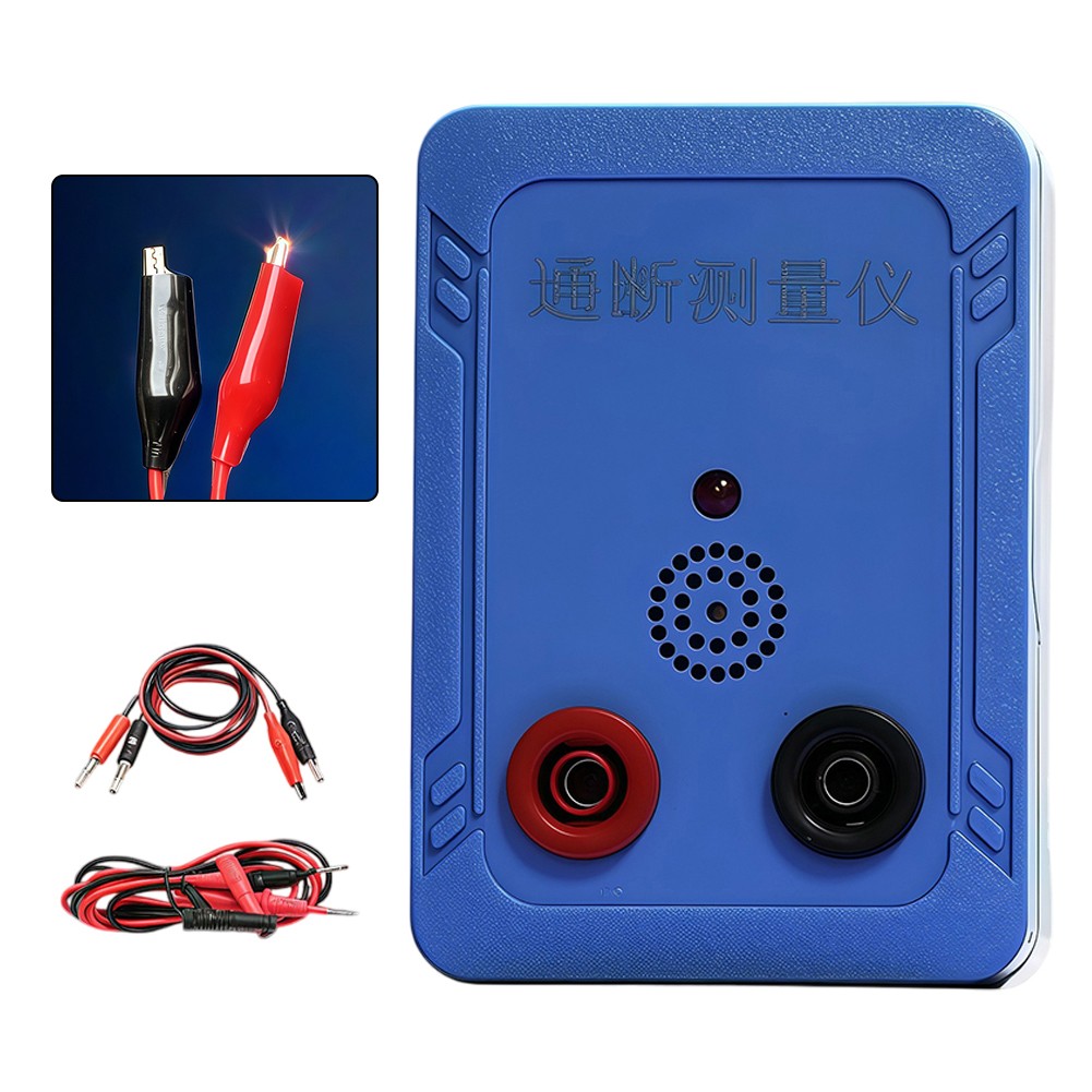 thumbnail image 2 of ComfyHarbor 9V Buzzer Continuity Tester With 100DB Alarm & LED Indicator - ABS Circuit Tester For Wires/Cables/PCB (93mm, 4 Package Options: Basic/Clip Leads/Test Probes/Full Kit 2 of 9