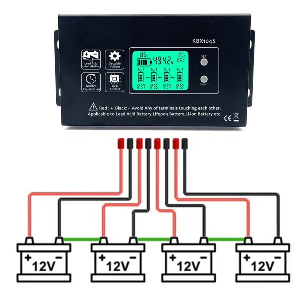 KBX104S 48V Series Battery Voltage Equalizer Controller Regulator12 24 36 48 96V KBX104S 48V Series Battery Voltage Equalizer Controller Regulator12 24 36 48 96V