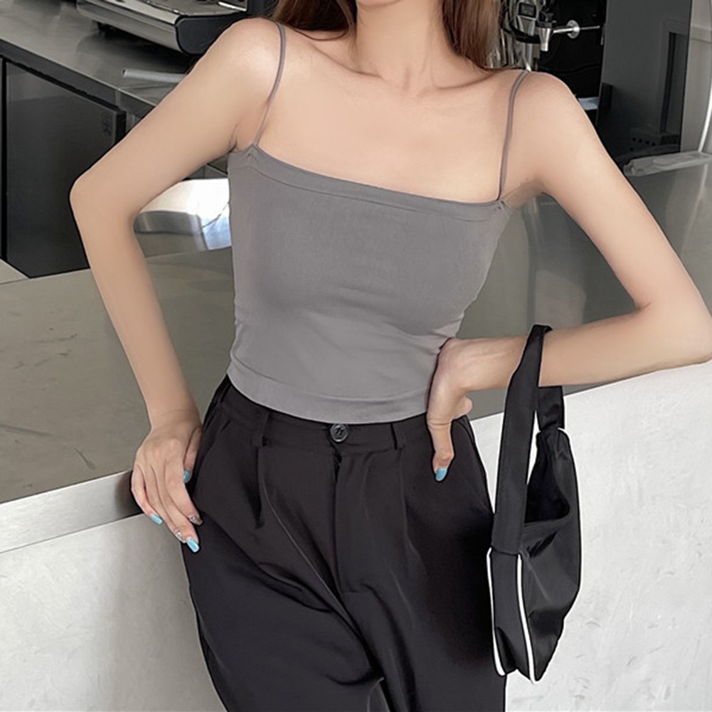 Solid Color Ladies Vest Top for Summer Holidays and Leisure Activities - Picture 28 of 50
