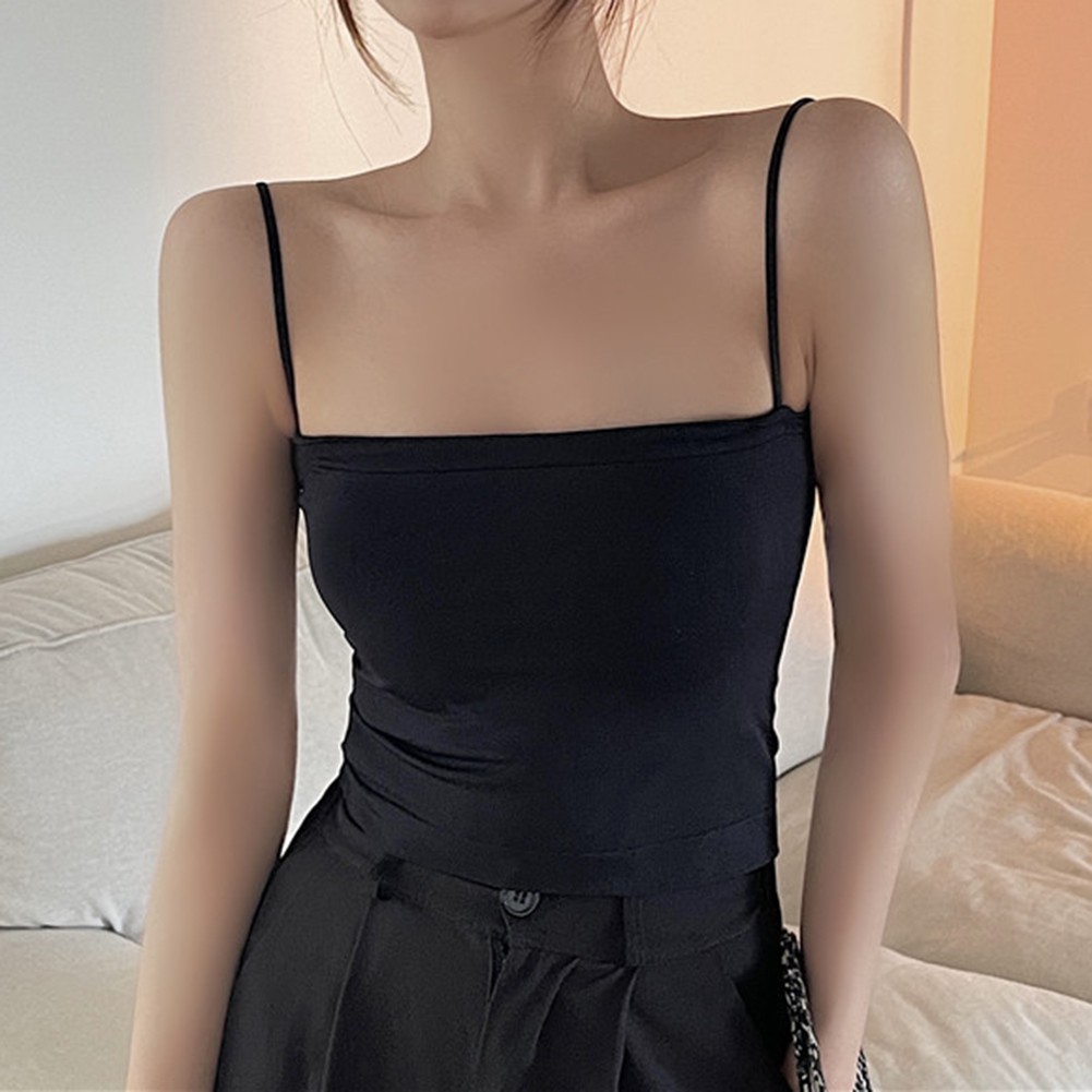 Solid Color Ladies Vest Top for Summer Holidays and Leisure Activities - Picture 46 of 50