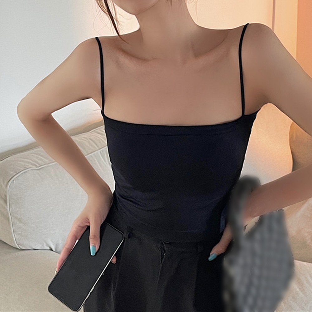 Solid Color Ladies Vest Top for Summer Holidays and Leisure Activities - Picture 48 of 50