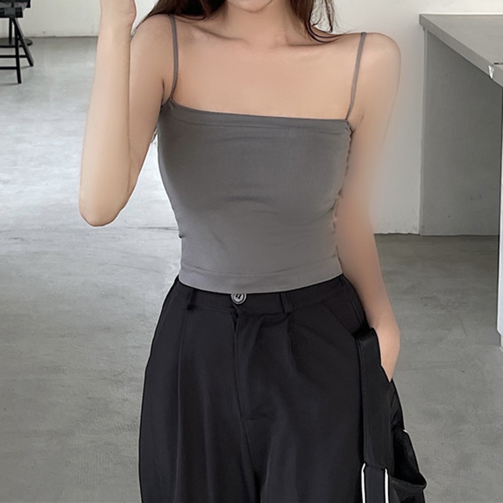 Solid Color Ladies Vest Top for Summer Holidays and Leisure Activities - Picture 23 of 50