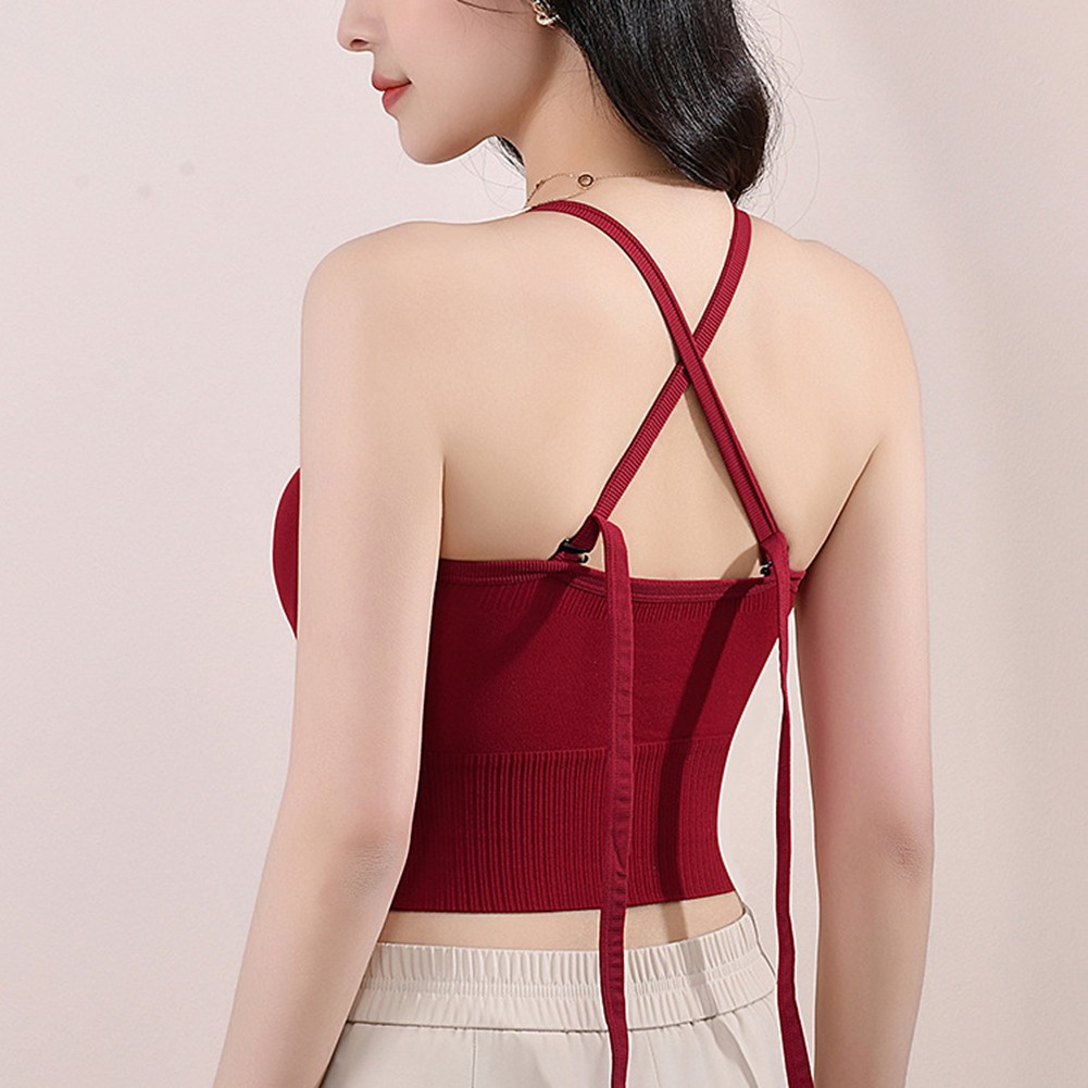 Seasonal Womens Rope Halter Neck Camisole with Chest Pad for All Occasions - Picture 28 of 34