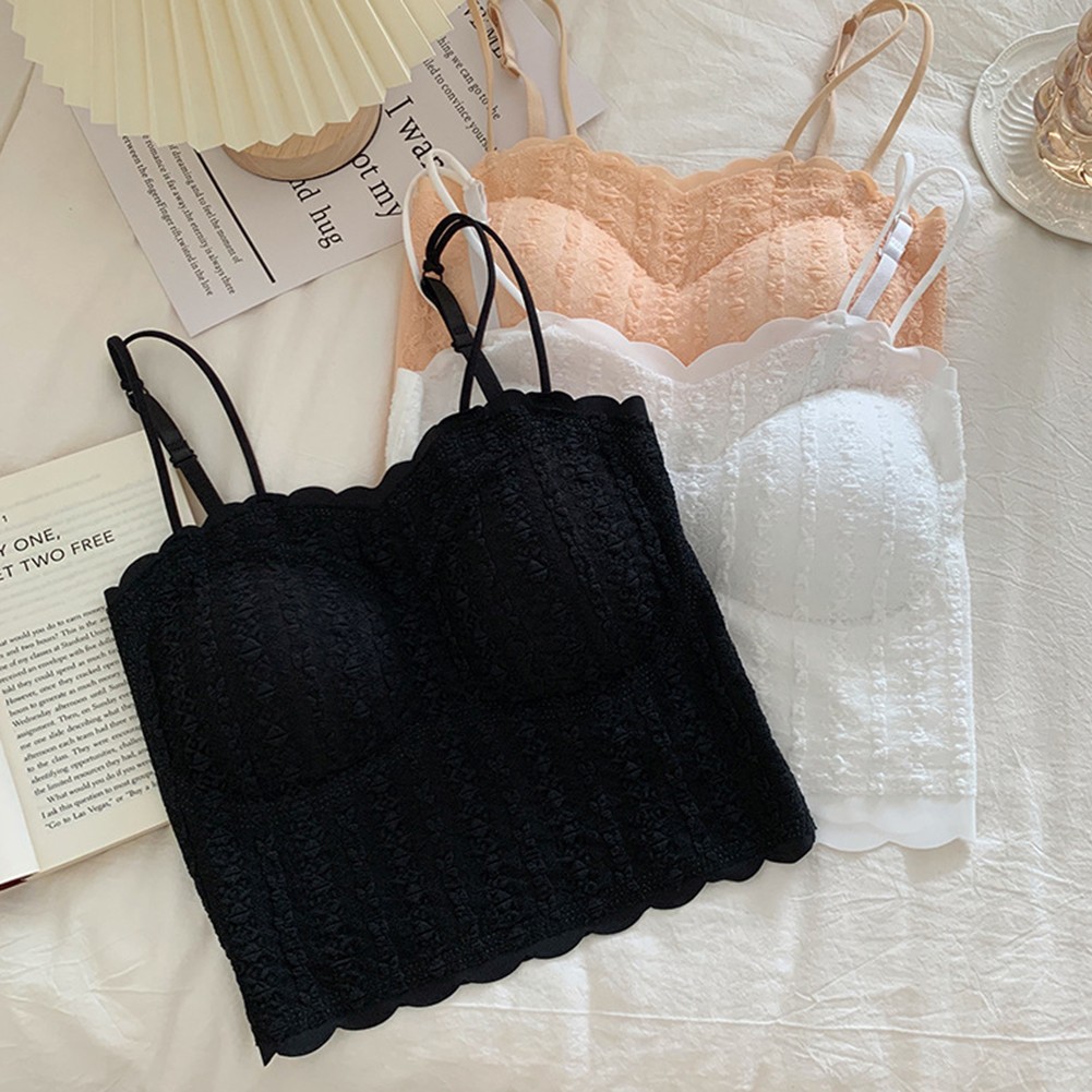 Lightweight Lace Camisole for Women with Chest Pad for Home and Holiday - Picture 24 of 38