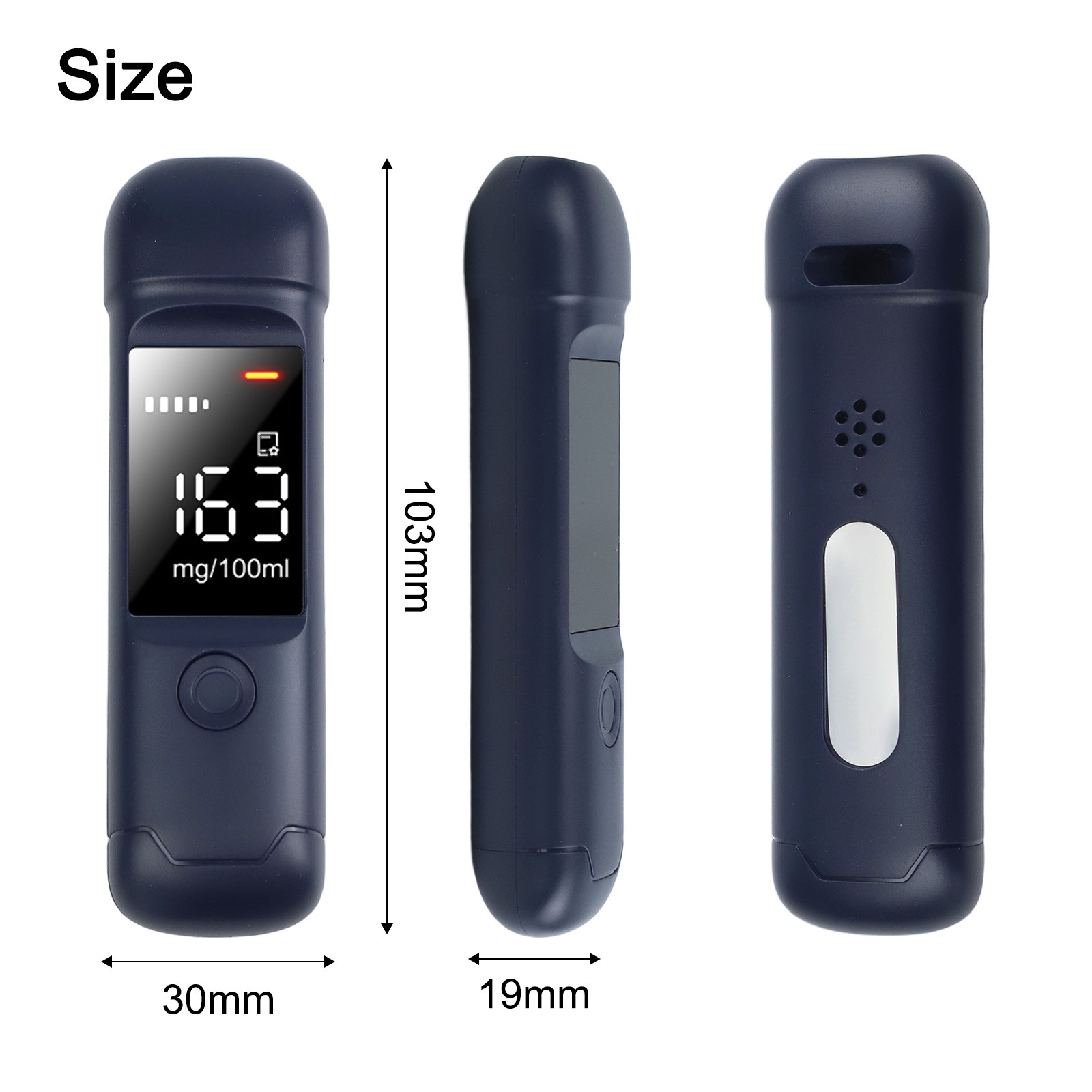 Probador de alcohol portátil fácil de usar con pantalla LED para controles de - Imagen 21 de 32
