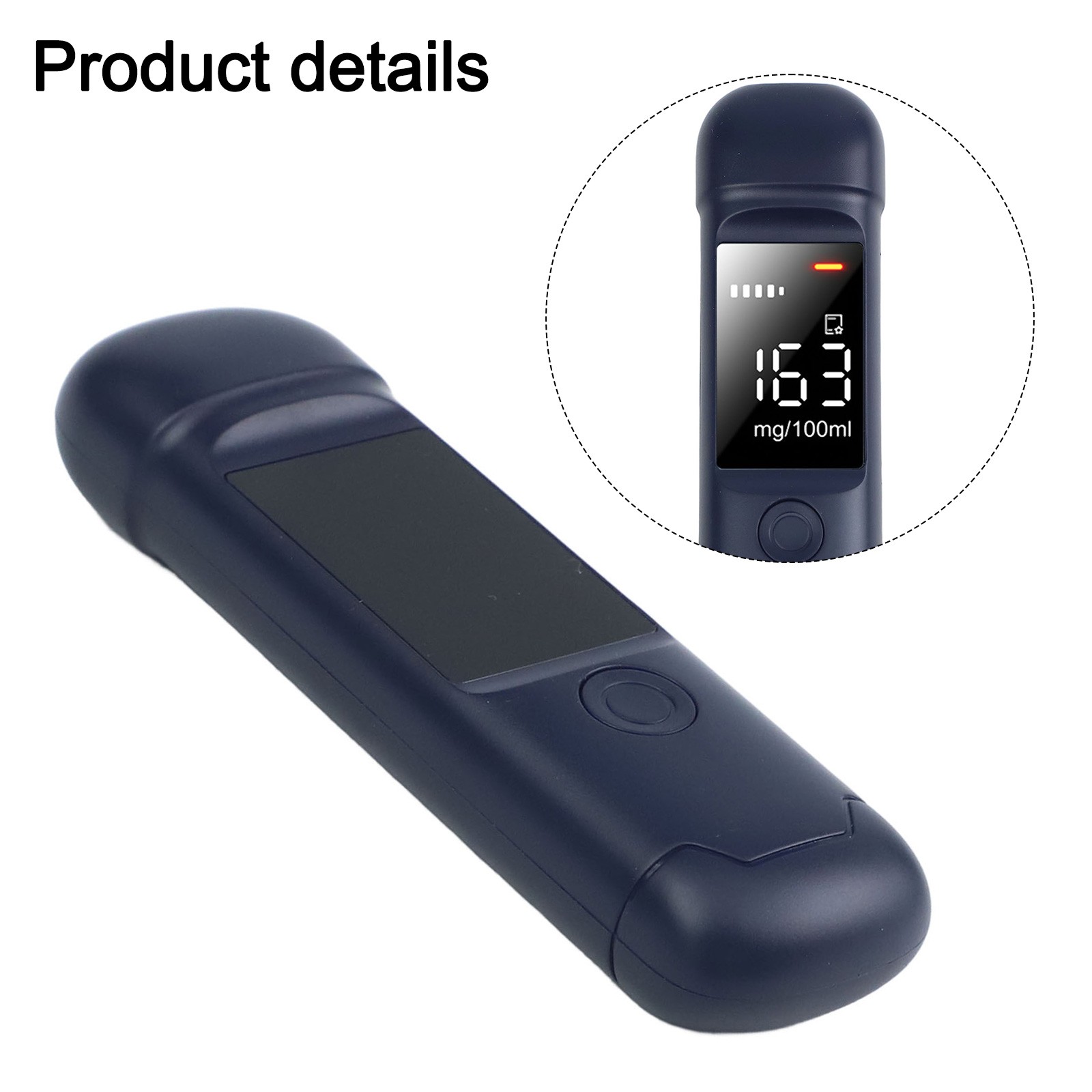 Probador de alcohol portátil fácil de usar con pantalla LED para controles de - Imagen 20 de 32