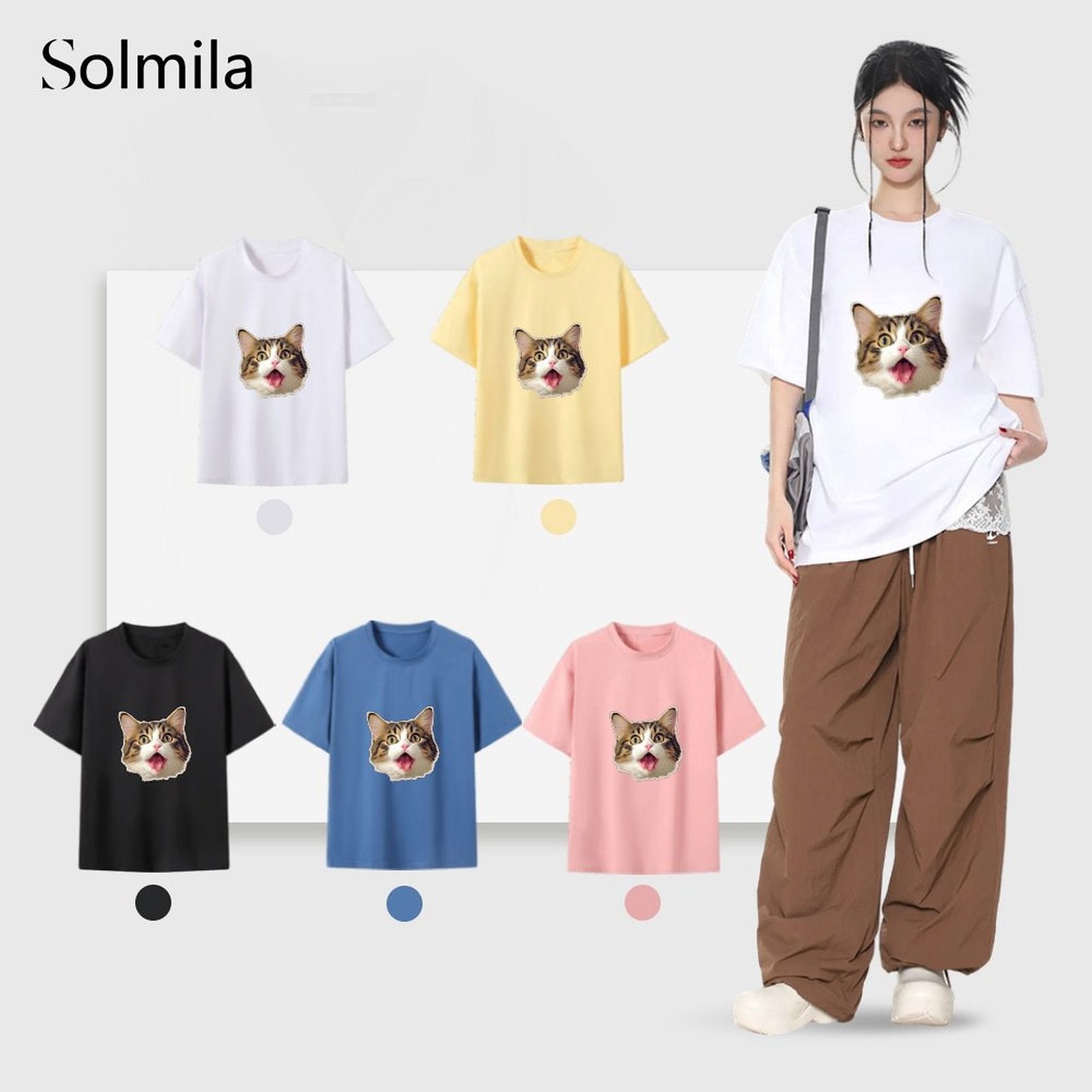 T-Shirt für Damen bequem Oberteil Freizeitkleidung Frühling Kleidung Sommer Mode - Bild 14 von 18