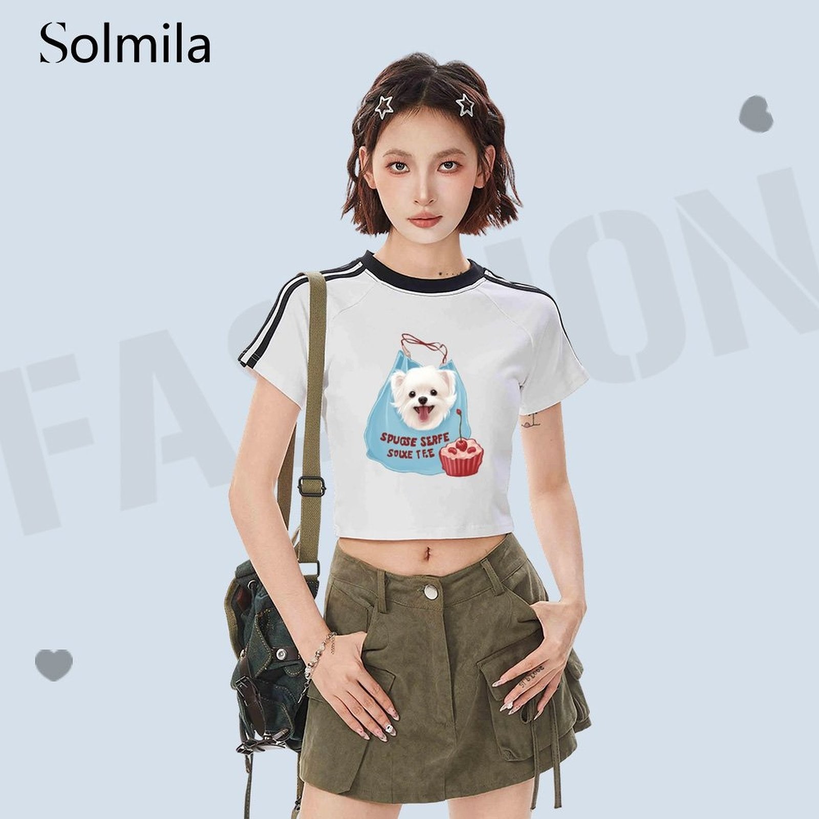 Spring Summer Autumn Fashion Round Neck Dog Shirt Slim Fit Pet Clothes - Picture 8 of 10