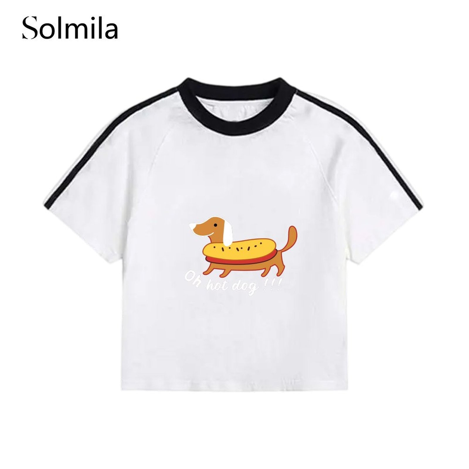 For Women Dog Print T Shirt Korean Style Tee Available In Various Sizes - Picture 11 of 11