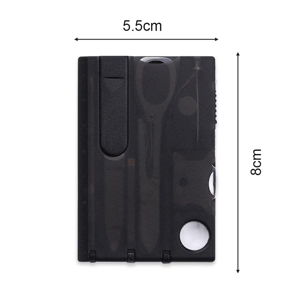 8 Function Tool Card for Camping and DIY Slim Profile for Easy Storage
