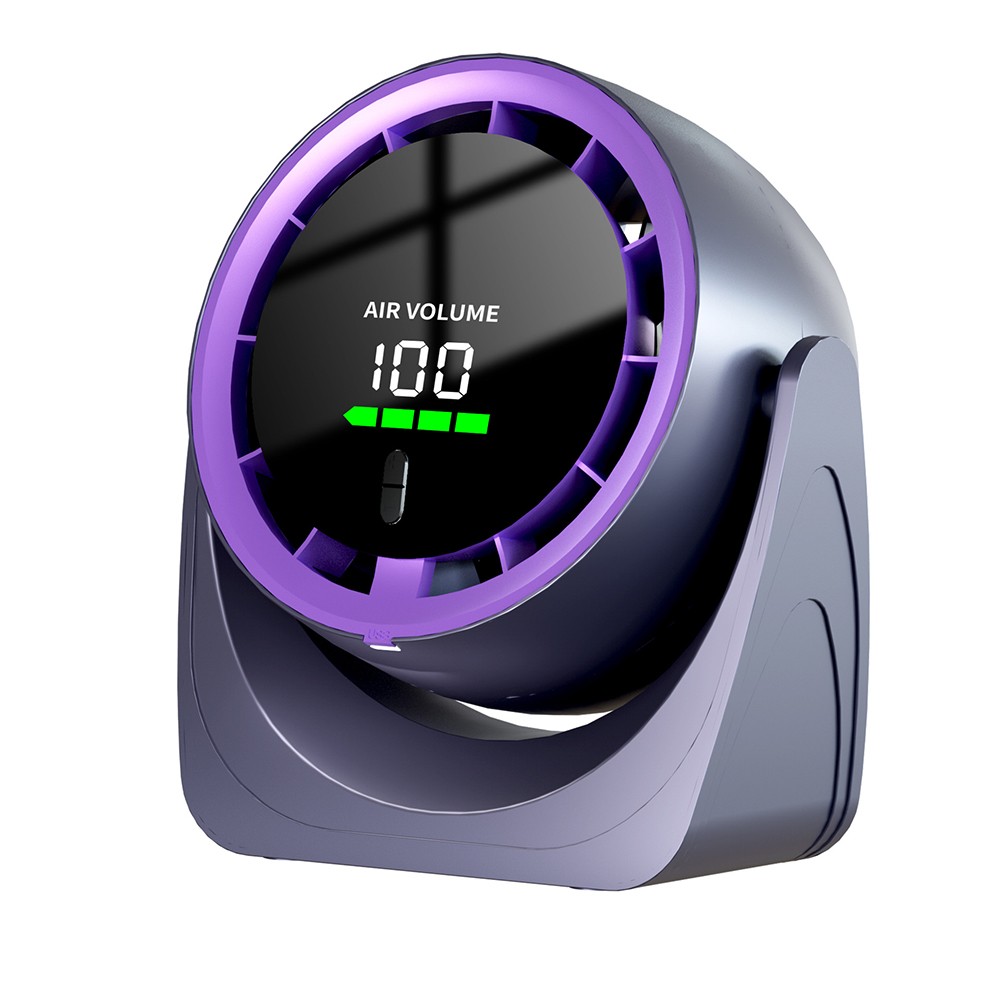 Ventilador giratorio 360 grados con carga USB y rendimiento silencioso para cualquier espacio - Imagen 4 de 29