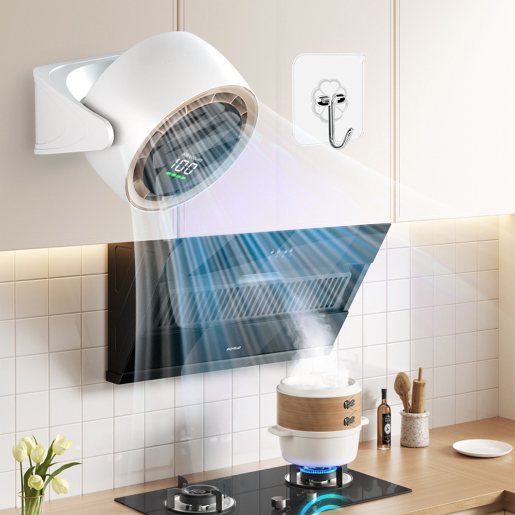 Ventilador giratorio 360 grados con carga USB y rendimiento silencioso para cualquier espacio - Imagen 3 de 29