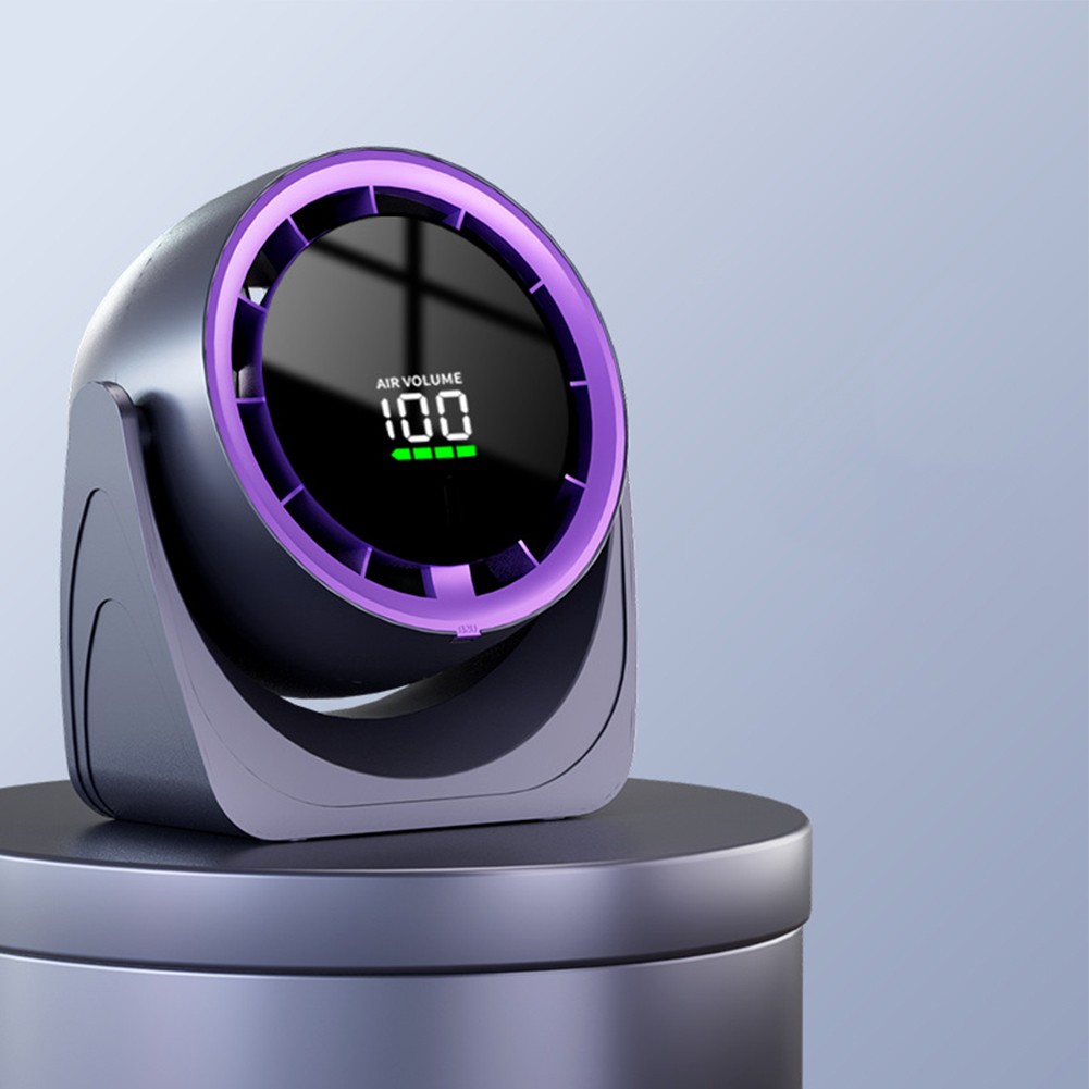 Ventilador giratorio 360 grados con carga USB y rendimiento silencioso para cualquier espacio - Imagen 11 de 29