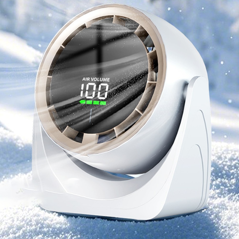 Ventilador giratorio 360 grados con carga USB y rendimiento silencioso para cualquier espacio - Imagen 10 de 29