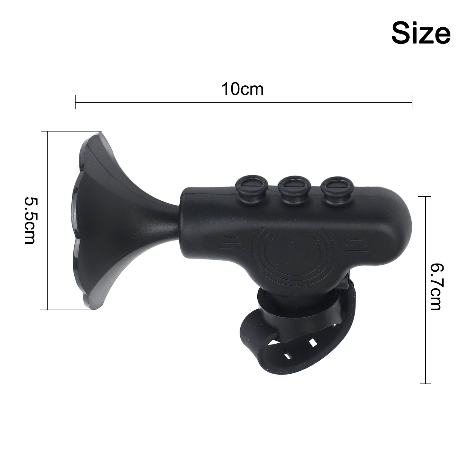 Splash Resistant Bicycle For Horn Lightweight Design Great for Outdoors
