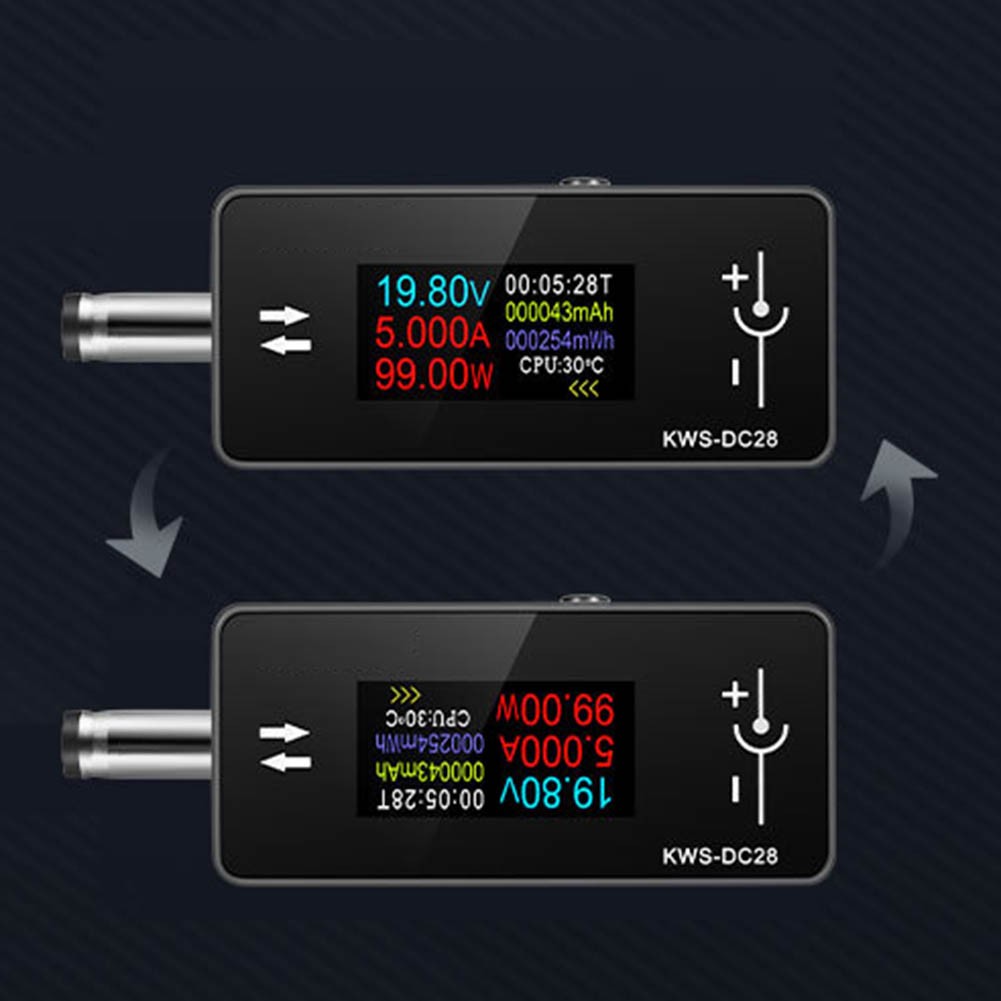 User Friendly KWS DC28 Digital Display Power Meter for DC Voltage and Current