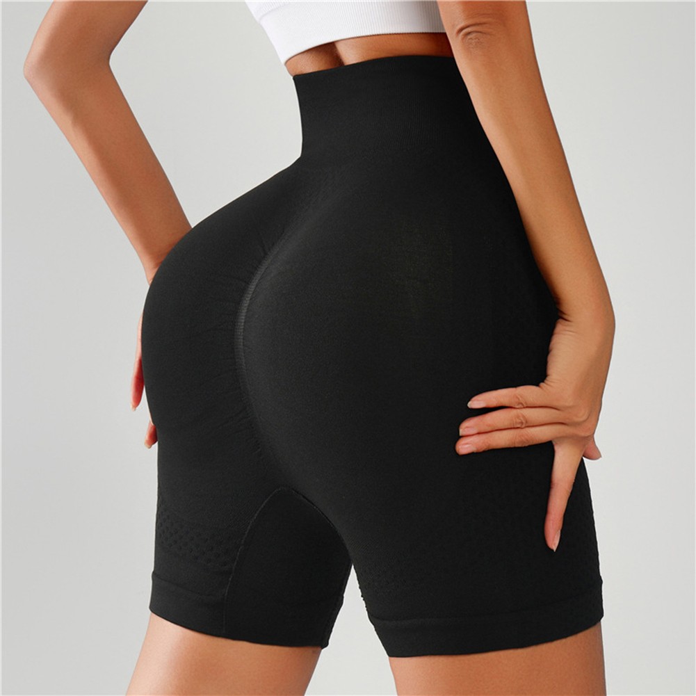 Pantaloncini Yoga Donna Media Elasticizzati Tinta Unita in Varie Attività - Foto 9 di 30