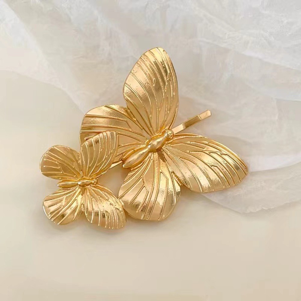 Elegant Golden Butterfly Hair Clip for Stylish Hair Accessories and Daily Wear