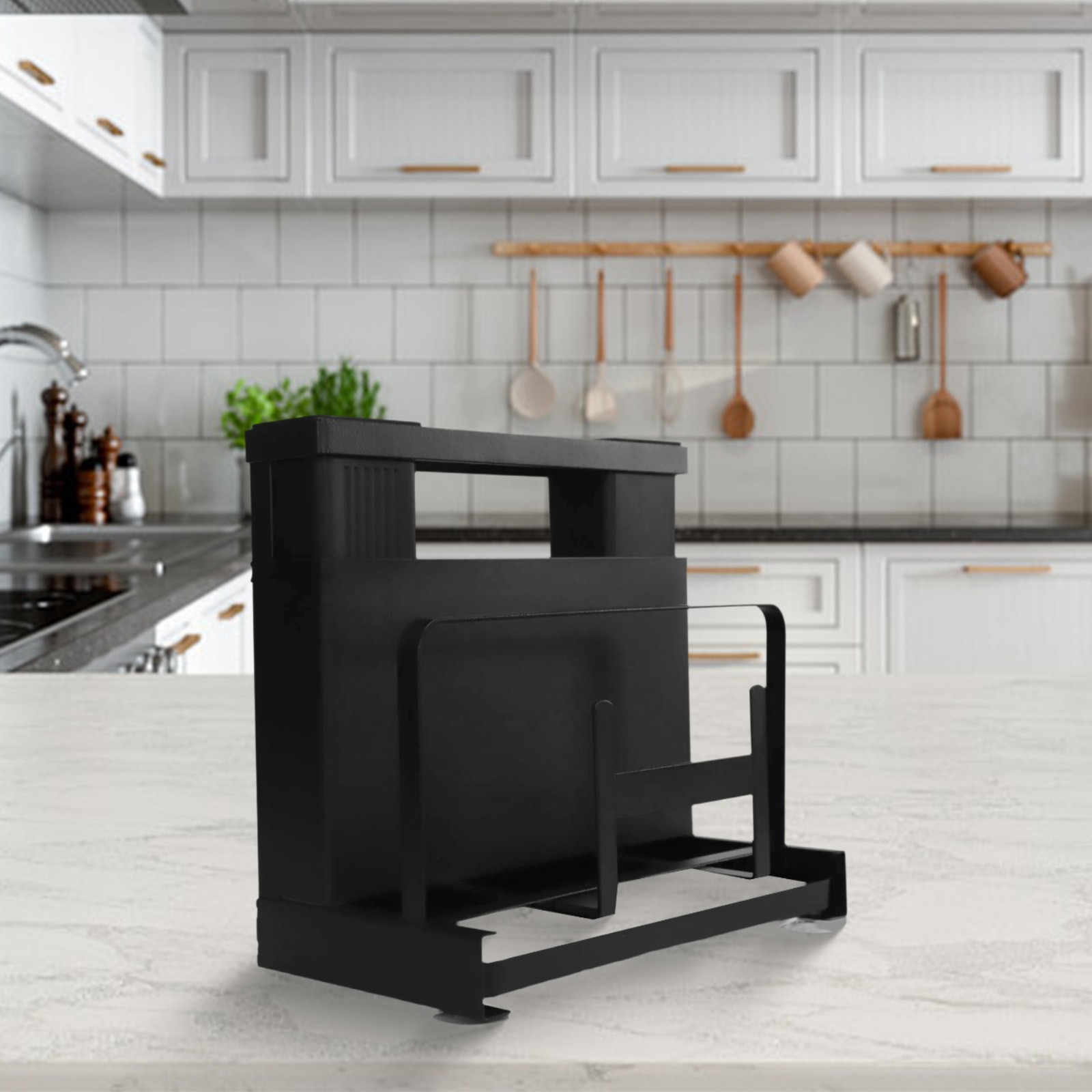 No Fuss Cleaning Removable Drain Tray on This Compact Kitchen Shelf Unit - Picture 12 of 31