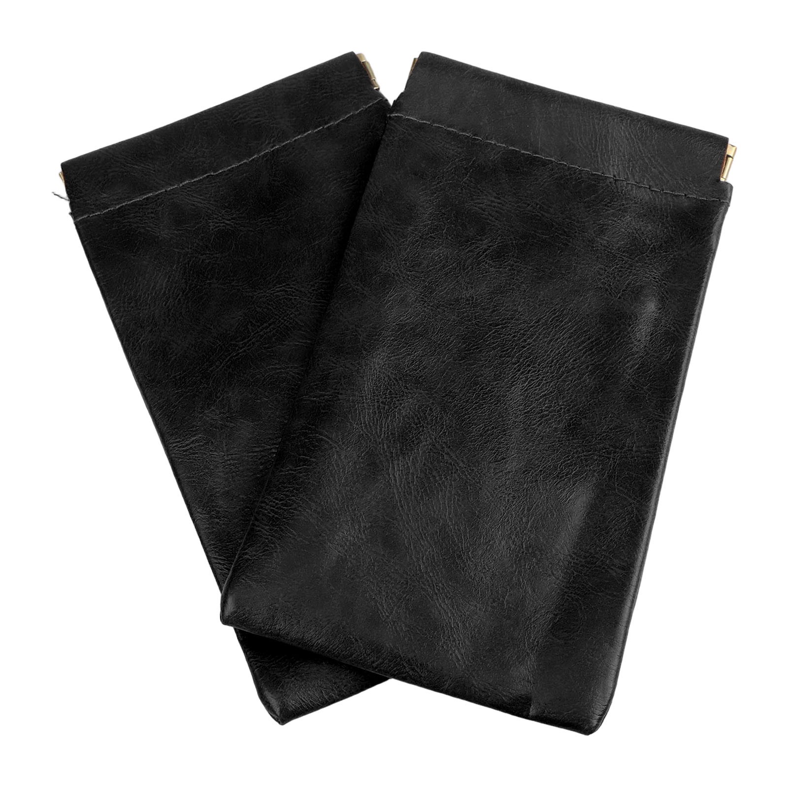 Sunglasses Storage Solution with Automatic Closure Leather Bags 2 Pack